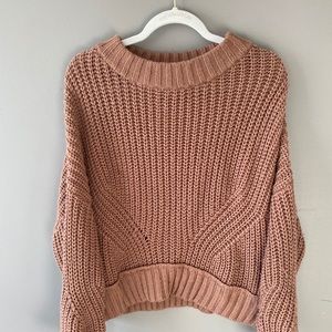 Brown knitted sweater (Sz. L)